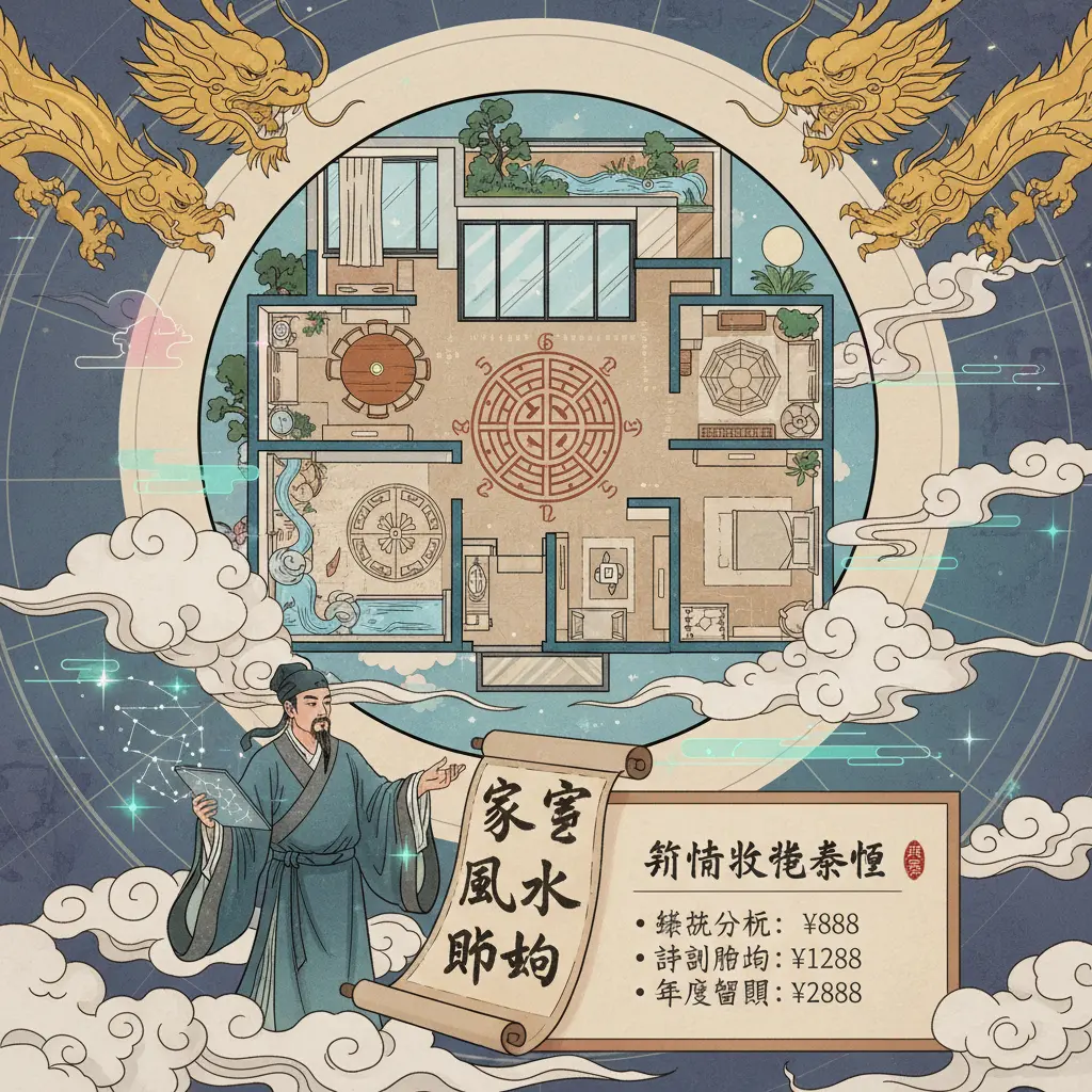 算命收費 - 家居風水佈局