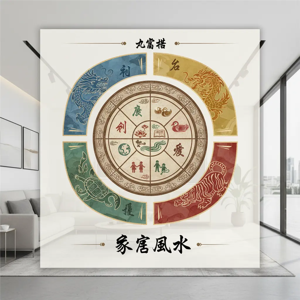 家居風水 - 家居風水九宮格