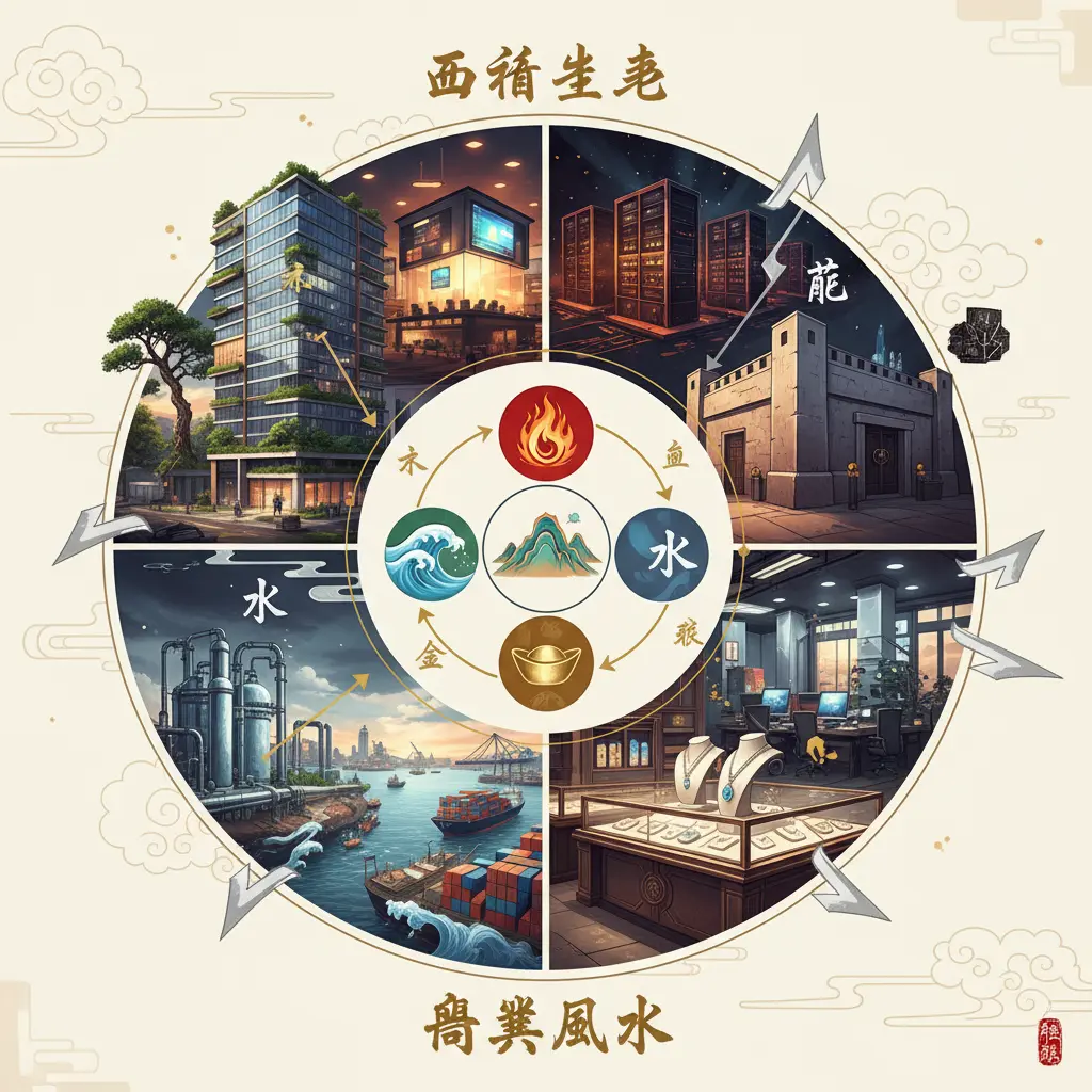 商業風水 - 五行生剋