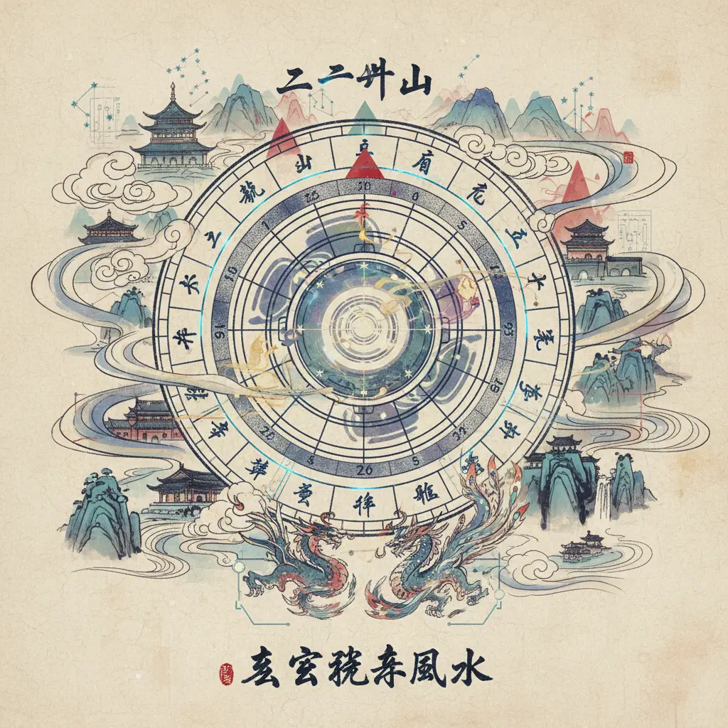 玄空飛星風水 - 二十四山