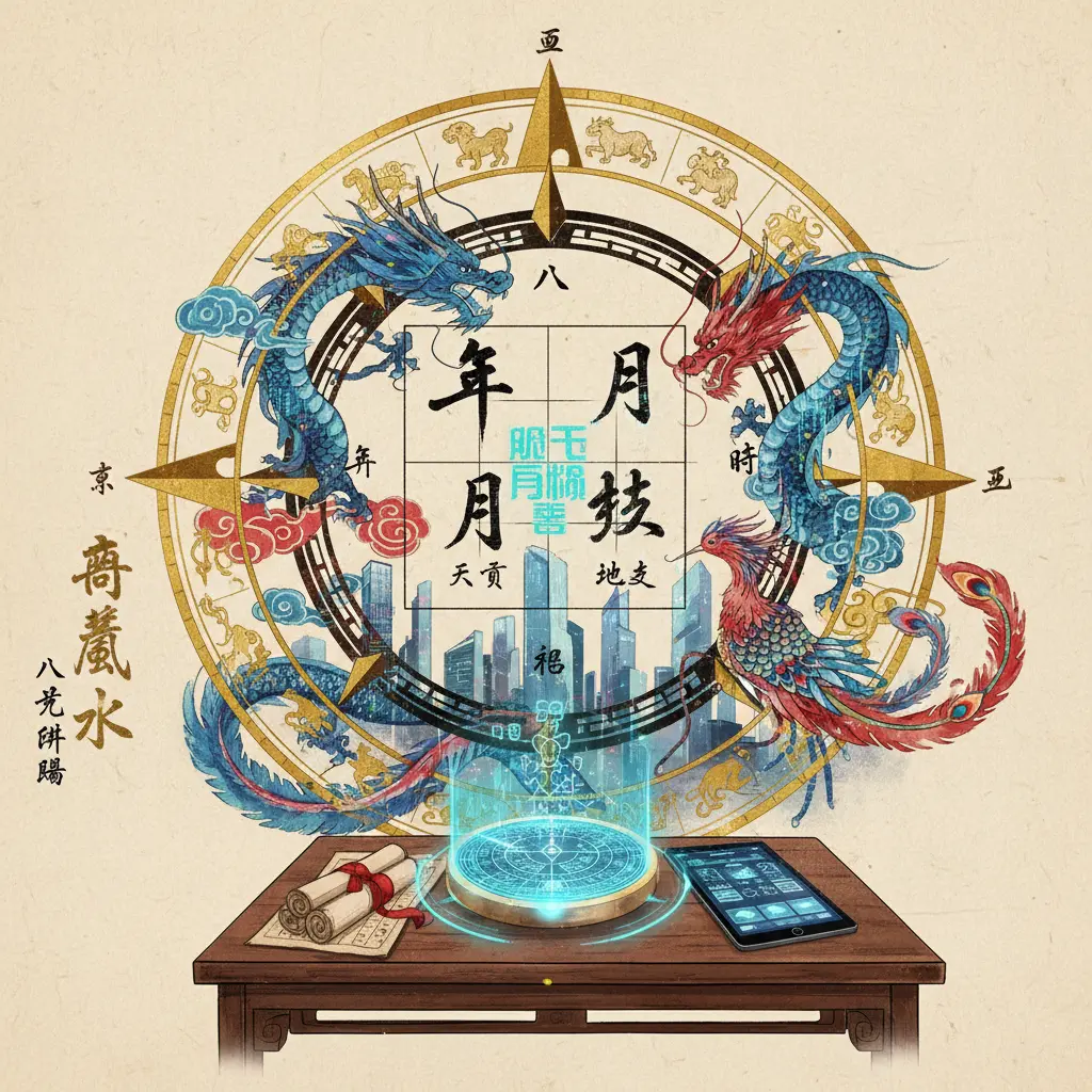 商業風水 - 八字排盤