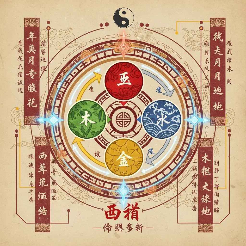 命盤解析 - 五行生剋