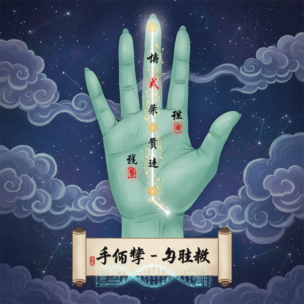 手相學 - 玉柱紋