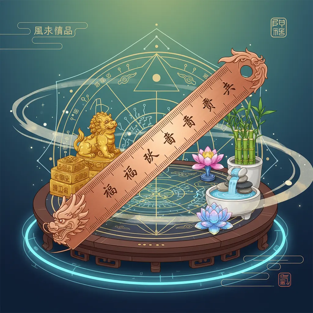 風水物品 - 風水銅尺