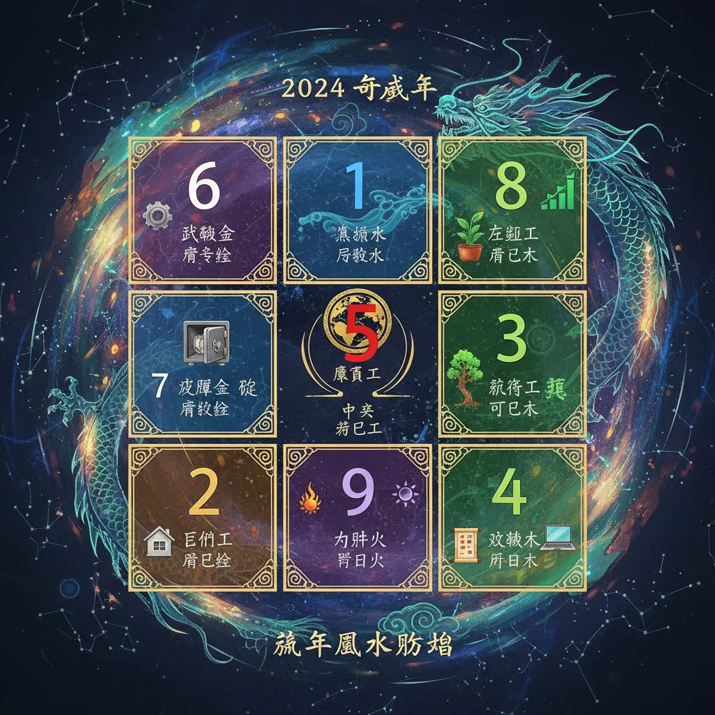 流年風水 - 九宮飛星圖
