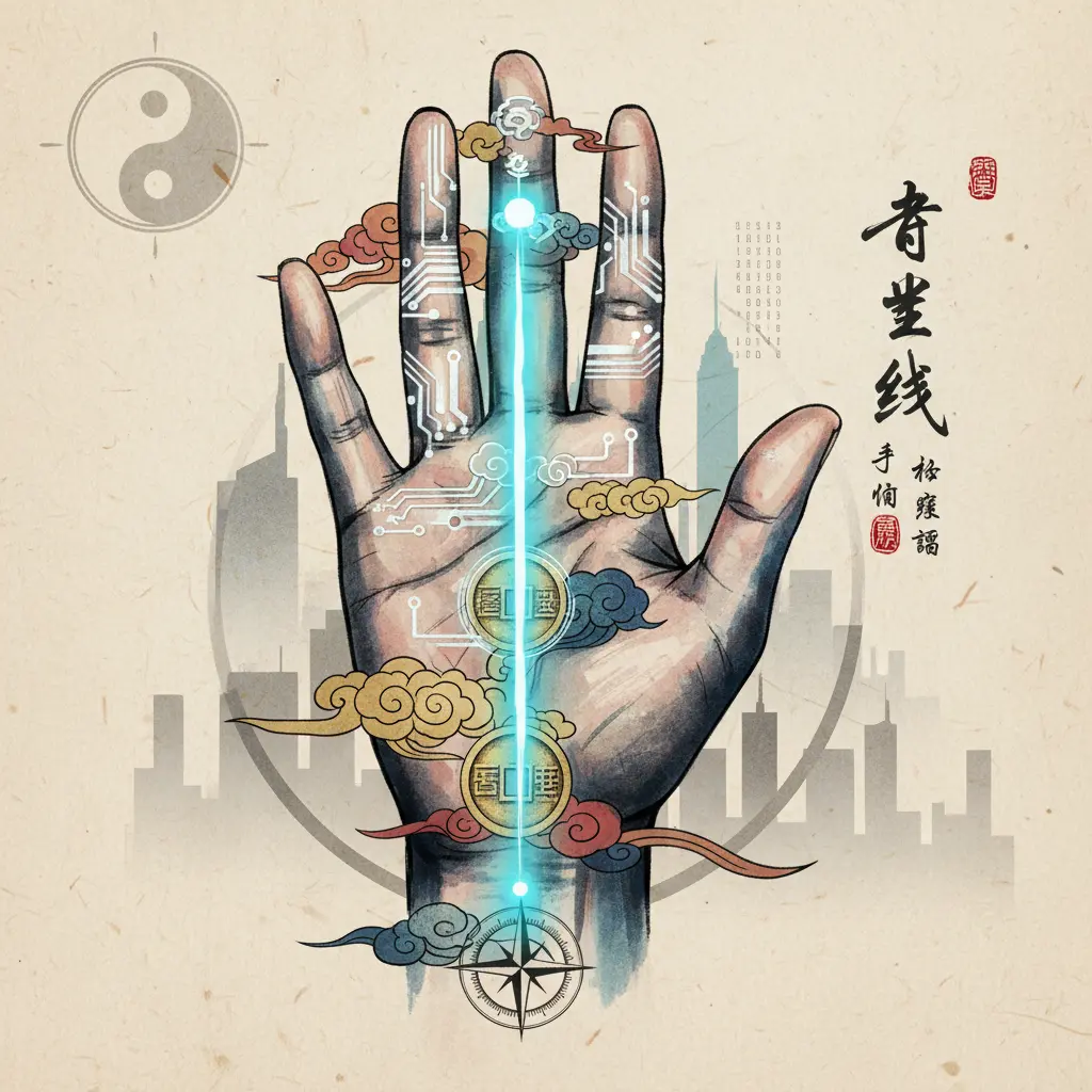 手相解讀 - 事業線