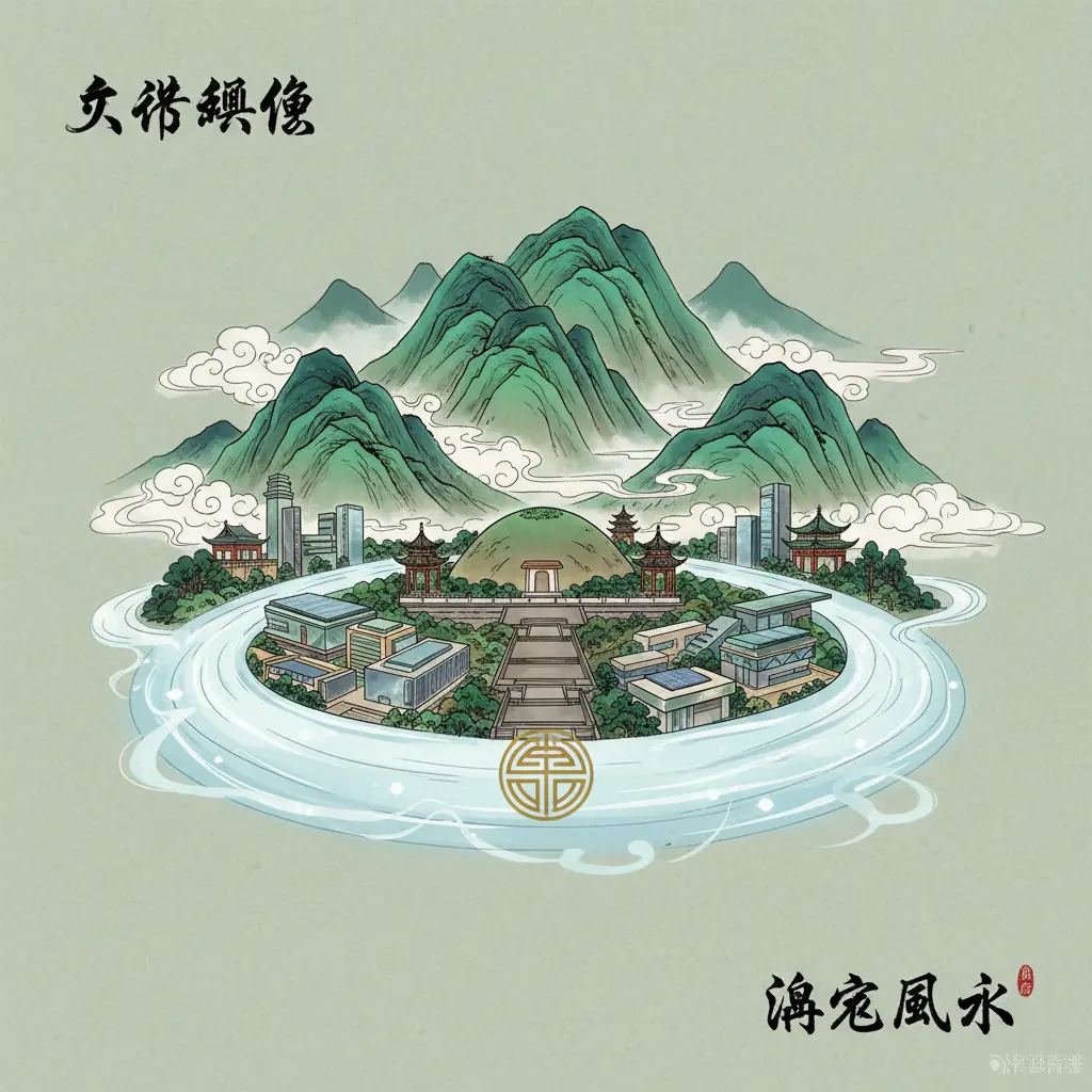 陰宅風水 - 玉帶環腰