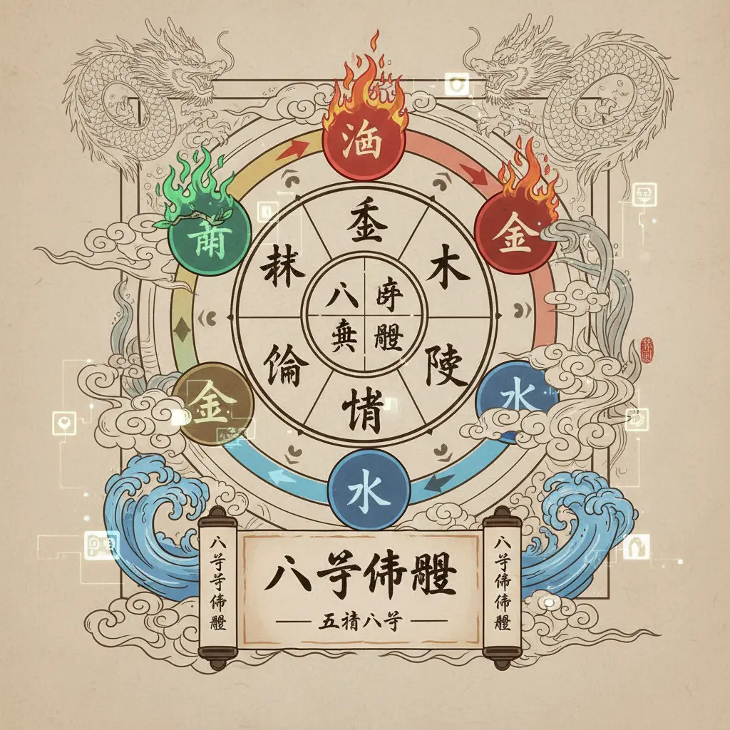 五行八字 - 八字命盤