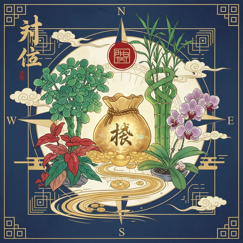 風水植物 - 財位