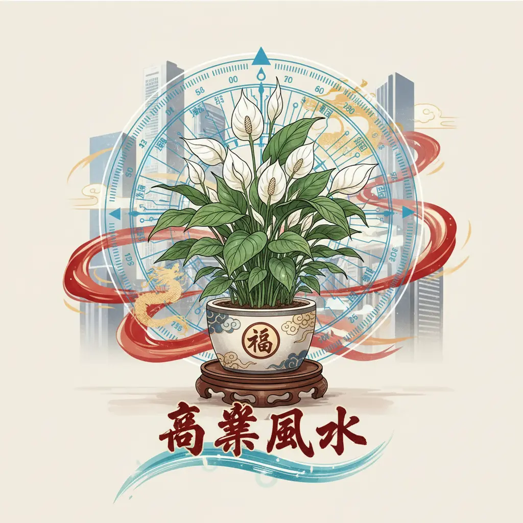 商業風水 - 白掌
