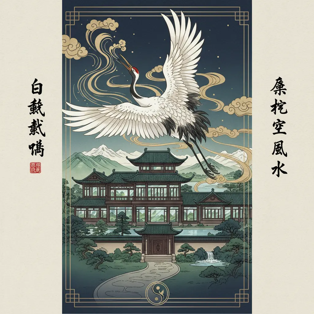 豪宅風水 - 白鶴鳴